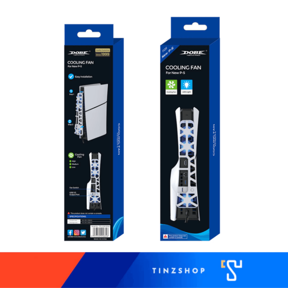 พัดลมระบายความร้อน DOBE TP5-3538 สำหรับ PLAYSTATION 5 SLIM สีขาว